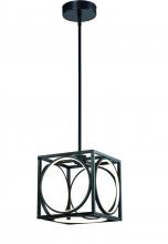  LIT3531BK-BK - 9.5" 20W LED Pendant, initial Lumen,1200 in black frame with Black inside, 3000K